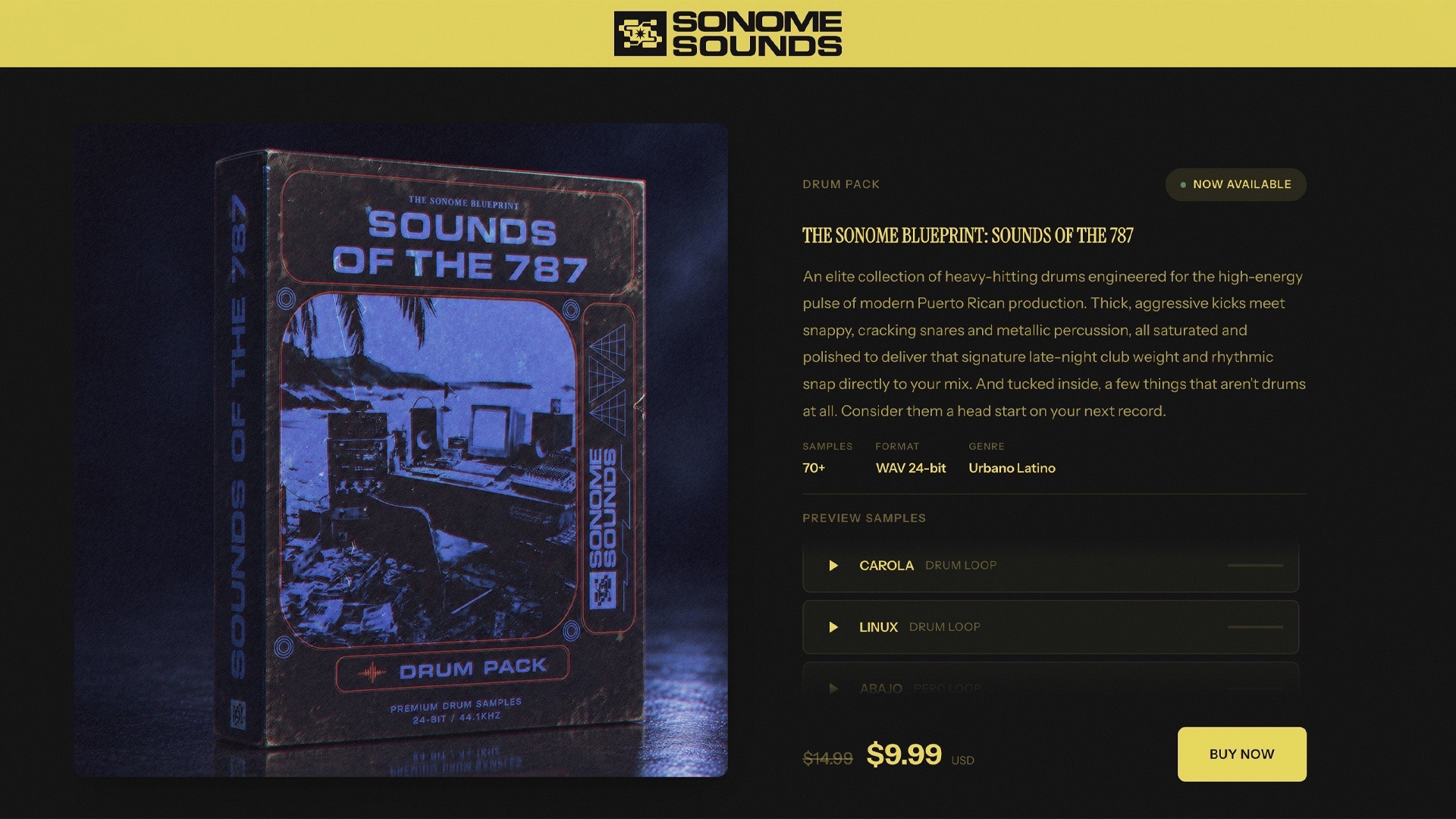 Sonome Sounds website